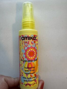 New unopened amika Frizz-Me-Not Hydrating Anti-Frizz Treatment - Yellow